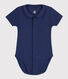 Kurzärmeliger Baby-Body aus Bio-Baumwolle mit Kragen