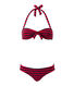 Gestreifter Damen-Bandeau-Bikini