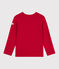 Kinder-Pullover aus einfarbiger Wolle und Baumwolle rot POMPEI
