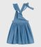 Kinder-Latzkleid aus Baumwolle blau DENIM CLAIR