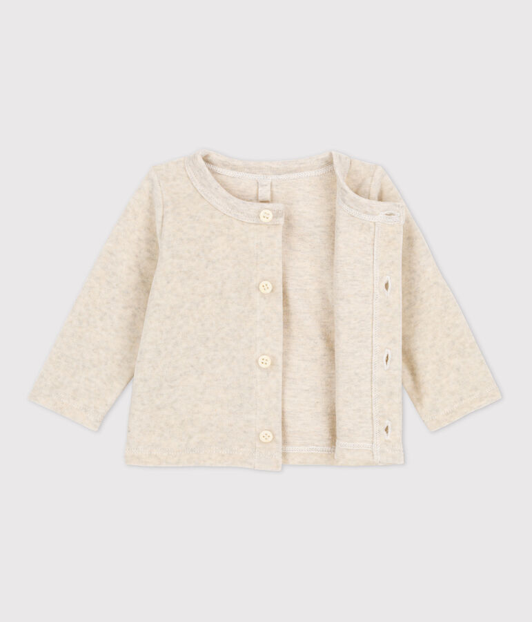 Baby-Cardigan aus Baumwollnicki beige