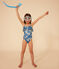 Kinder-Badeanzug mit Printmotiv für Mädchen blau BEACH/ MULTICO