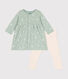 Baby-Kleid und Leggings aus Baumwolle