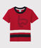Kurzärmeliges Kinder-T-Shirt aus Baumwolle für Jungen rot TERKUIT