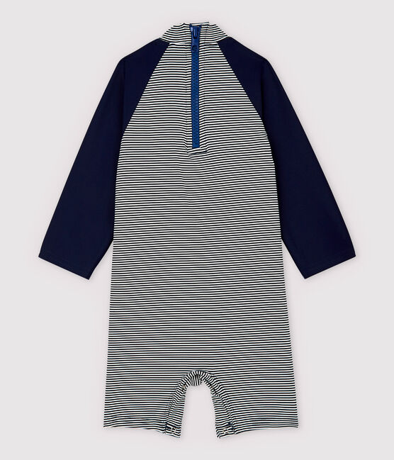 Baby-Badekombination mit UV-Schutz aus recyelten Materialien blau SMOKING/weiss MARSHMALLOW