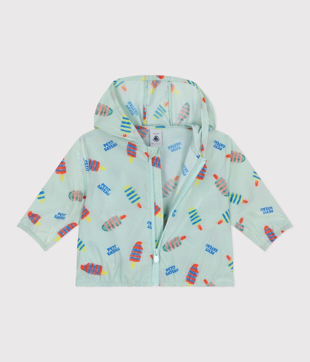 Ultraleichte Baby-Windjacke blau/vielfarbig