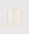 Kinder-Cardigan aus Doppeljersey für Mädchen beige MONTELIMAR CHINE