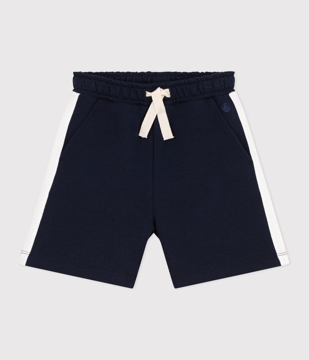 Kinder-Bermudashorts aus einfarbiger Baumwolle SMOKING