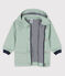 KLASSISCHE BABY-REGENJACKE AUS RECYCELTEM MATERIAL grün HERBIER