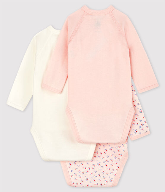 3er-Set langärmelige Baby-Bodys aus Bio-Baumwolle im Kimono-Schnitt variante 1