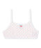 Bedrucktes Mädchen-Bustier weiss ECUME/rosa VENUS/ MULTICO