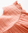 Baby-Kleid aus Bio-Baumwollgaze rosa PAPAYE