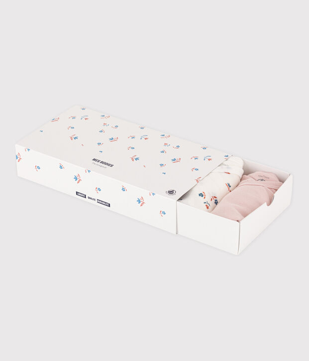 5er-Set lang&auml;rmelige Baby-Bodys aus Baumwolle vielfarbig