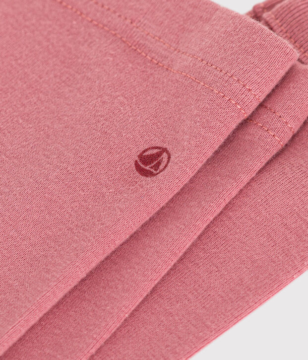 Baby-Leggings aus einfarbiger Baumwolle rosa