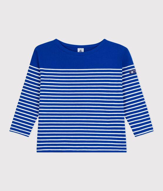 Kinder-Streifenshirt "Marinière" aus Baumwolle blau OLYMPIC/ MILK