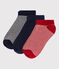 Set mit 3 Paar Kindersocken für Jungen und Mädchen variante 2