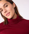 Damen-Rollkragenshirt "L'Iconique" aus Baumwolle AMARANTE