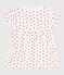 Babykleid aus Molton mit integriertem Body weiss MARSHMALLOW/rot PEPS