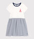 Kurzärmeliges Kinder-Kleid aus Baumwolle für Mädchen