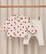 2-teiliges langbeiniges Baby-Set aus Baumwolle, gemusterte Bluse und Leggings