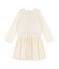 Kinderkleid im Materalmix Mädchen weiss MARSHMALLOW