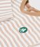 Lang&auml;rmeliges Baby T-Shirt aus Baumwolle mit Streifen. beige/naturfarben