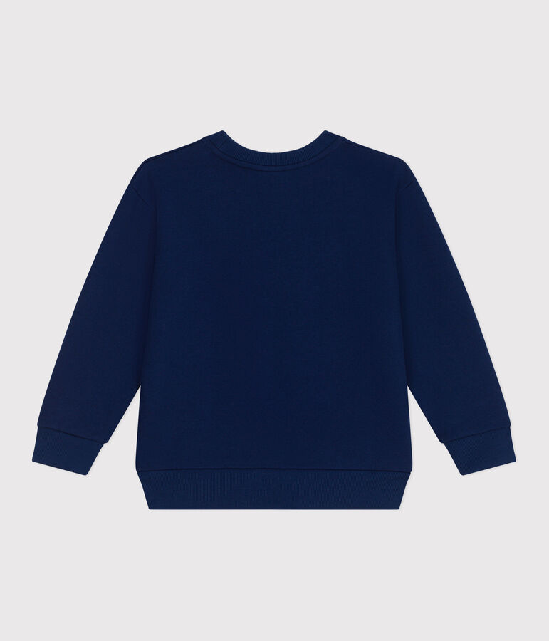 Unisex Kinder-Sweatshirt aus bedruckter Baumwolle blau