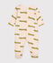 Baby-Strampler aus Baumwolle mit Tier-Printmotiv weiss AVALANCHE/ MULTICO