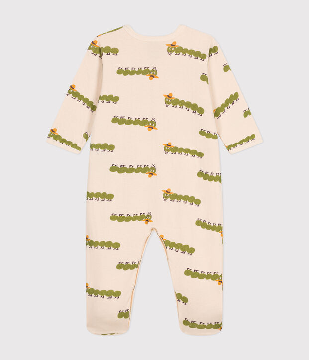 Baby-Strampler aus Baumwolle mit Tier-Printmotiv naturfarben/vielfarbig