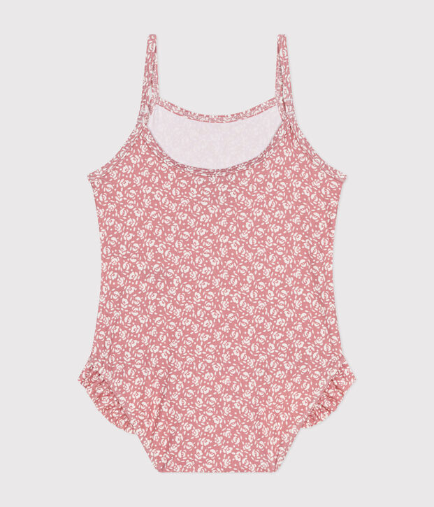 Baby-Badeanzug rosa/weiss