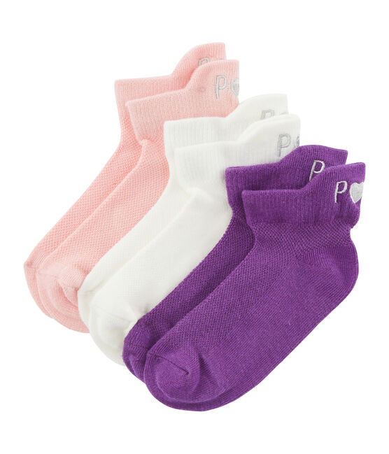 Set aus drei Paar Kinderstrümpfen für Mädchen variante 2