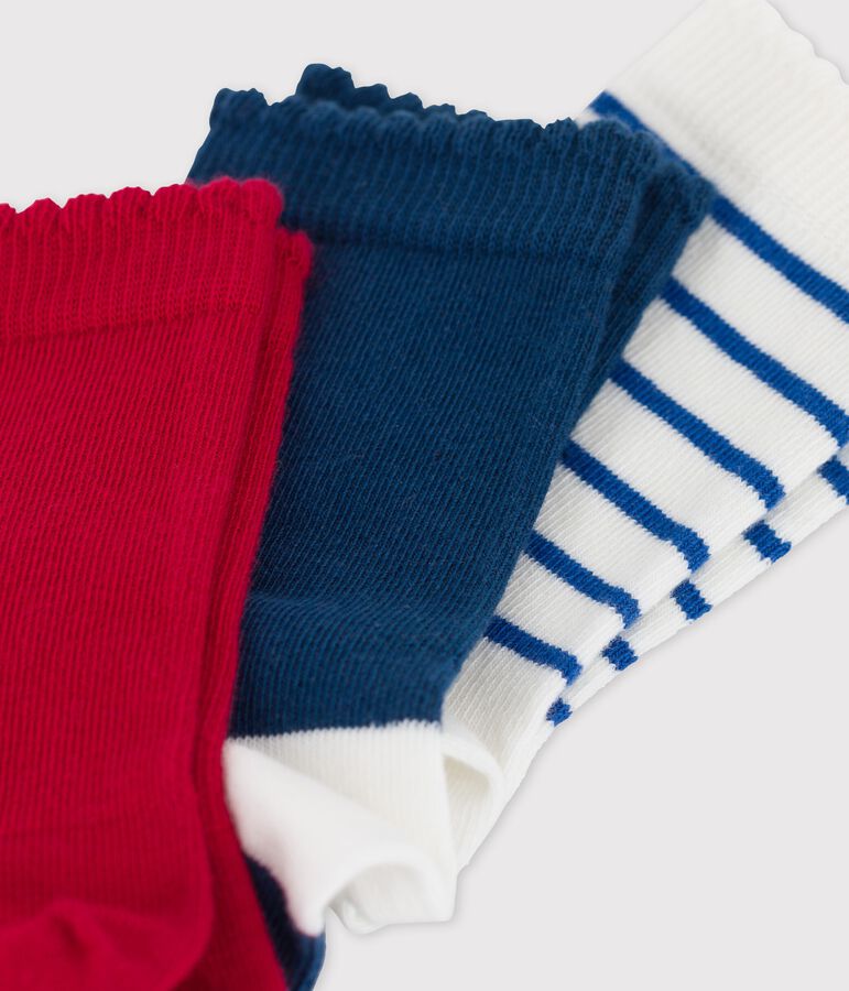 3er-Set Kindersocken f&uuml;r M&auml;dchen variante 1
