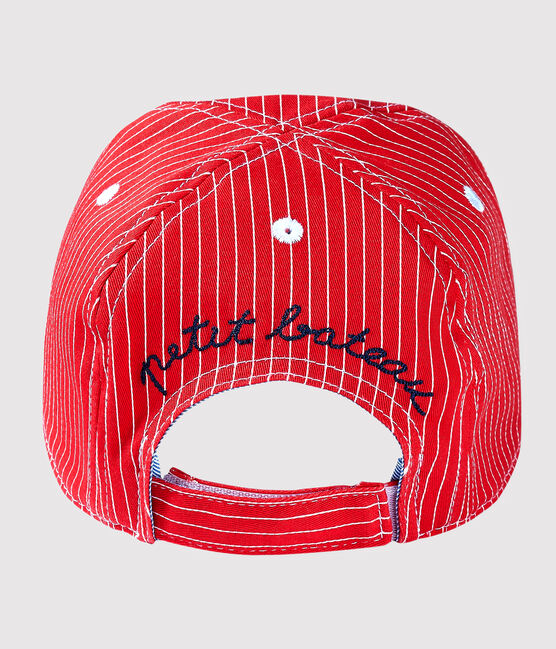 Baby-Schirmmütze Unisex rot PEPS/weiss MARSHMALLOW