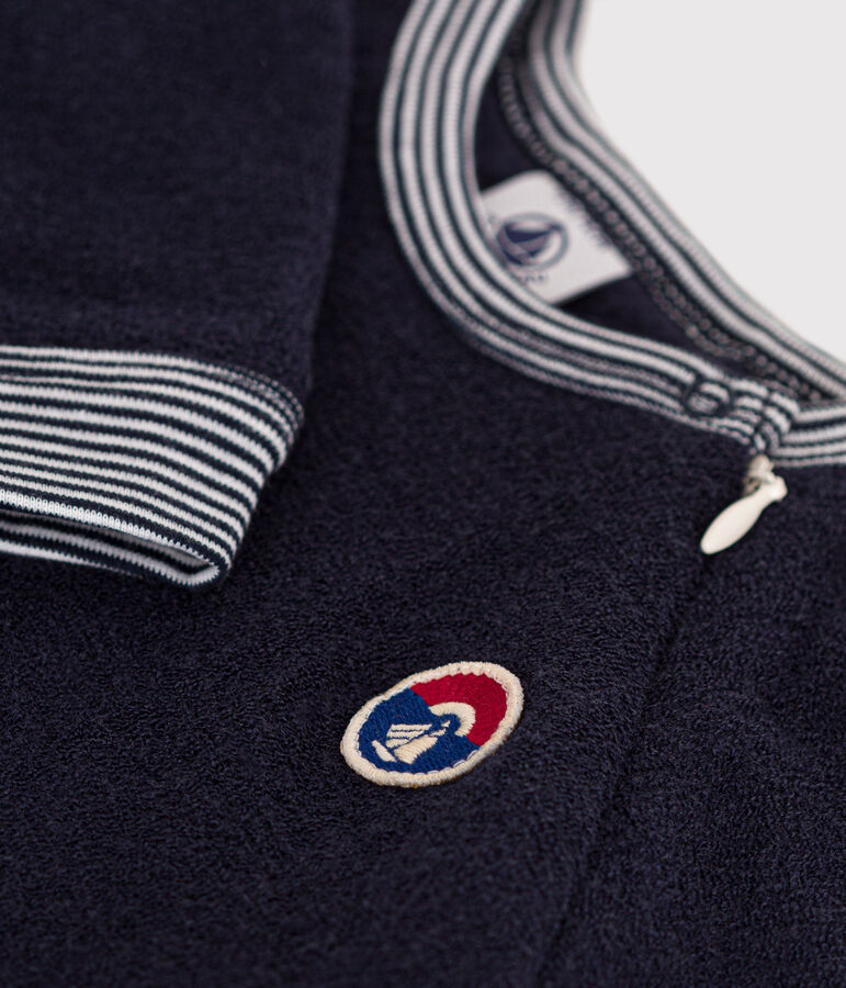 Pyjama aus Frottee f&uuml;r Babys blau