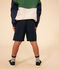 Kinder-Shorts aus Baumwoll-Twill und Leinen blau SMOKING