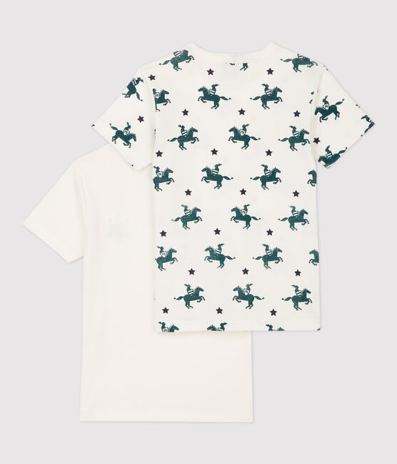 2er-Set kurzärmelige T-Shirts aus Baumwolle mit Ritter-Motiv für Jungen variante 1