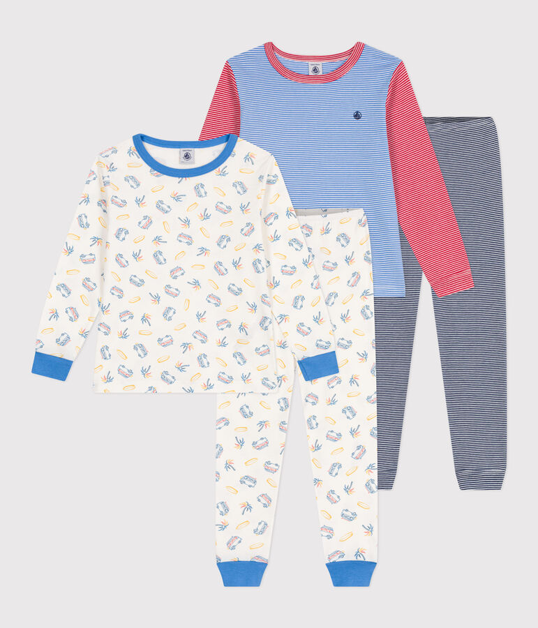 2er-Set Kinder-Pyjamas aus Baumwolle vielfarbig