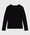 Langärmeliges Damen-T-Shirt L’Iconique aus Baumwolle mit Lochstickerei schwarz BLACK