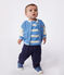 Baby College-Jacke aus Baumwolle im Colorblock blau ALASKA/ AVALANCHE