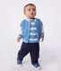 Baby College-Jacke aus Baumwolle im Colorblock