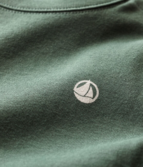 Langärmeliges Baby-T-Shirt aus Baumwolle für Jungen grün VALLEE