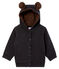 Baby-Kapuzensweatshirt aus geripptem Elasthan für Jungen. grau CITY CHINE