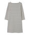 Robe marinière femme en jersey lourd beige COQUILLE/blau SMOKING