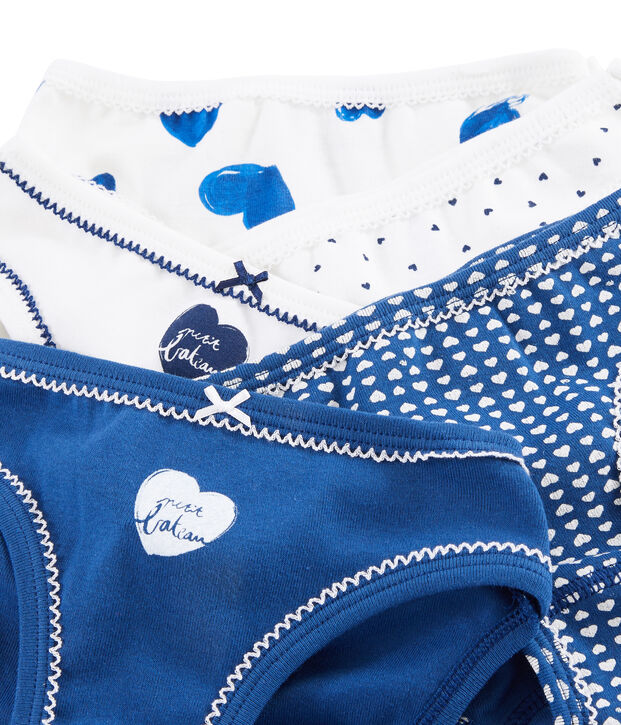 Set mit 5 Unterhosen mit Herzchen-Muster f&uuml;r kleine M&auml;dchen vielfarbig