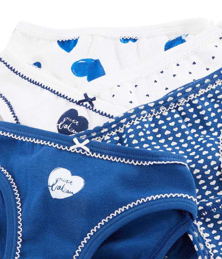 Set mit 5 Unterhosen mit Herzchen-Muster f&uuml;r kleine M&auml;dchen variante 1