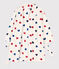 Kinder-Morgenmantel aus Fleece weiss AVALANCHE/ MULTICO