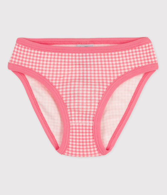 Baumwoll-Slips für Mädchen weiss MARSHMALLOW/rosa GRETEL