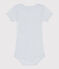 Kurzärmeliger Baby-Body aus Baumwolle mit Print GOMME/ MARSHMALLOW