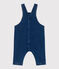 Langbeinige Baby-Latzhose aus Jeansstoff mit Elastan.  blau DENIM MOYEN