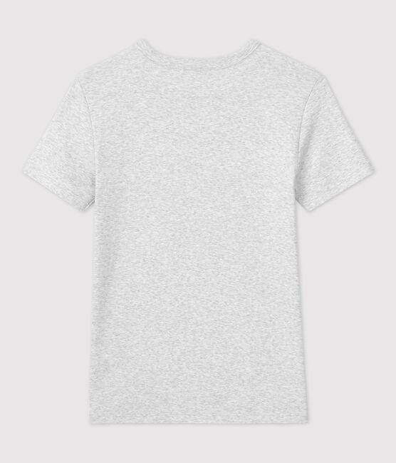 T-Shirt L’ICONIQUE aus Baumwolle mit rundem Ausschnitt für Damen grau BELUGA CHINE